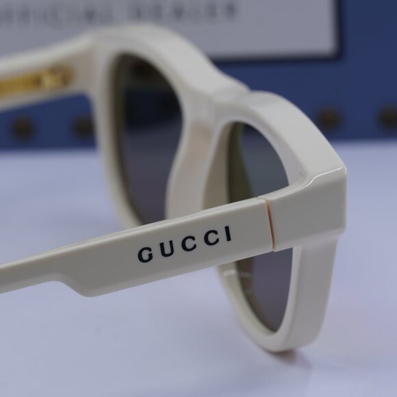 Gucci GG1238S 003 Square Sunglasses - Ivory\Brown Multilayer Rainbow - Picture 5 of 10
